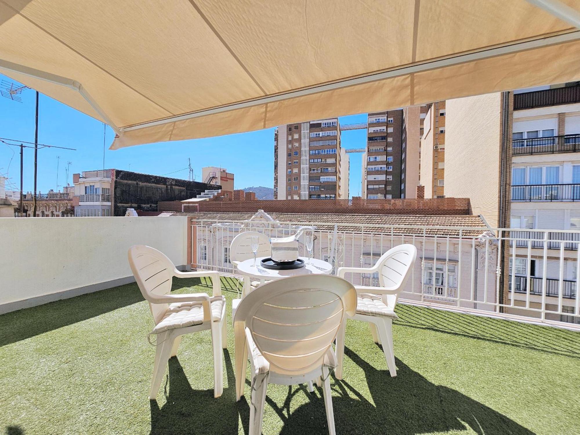 Atico A Cartagena Centro Historico Parking Apartment Bagian luar foto
