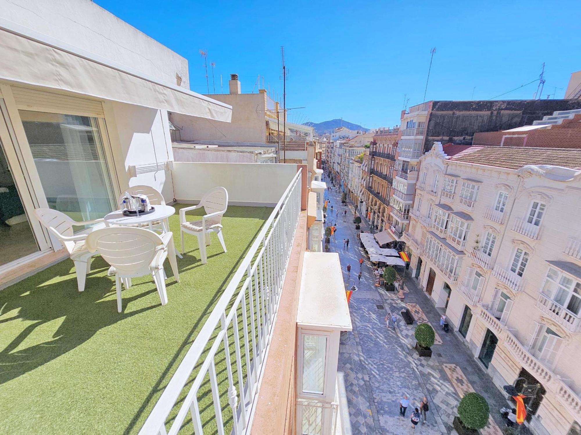 Atico A Cartagena Centro Historico Parking Apartment Bagian luar foto