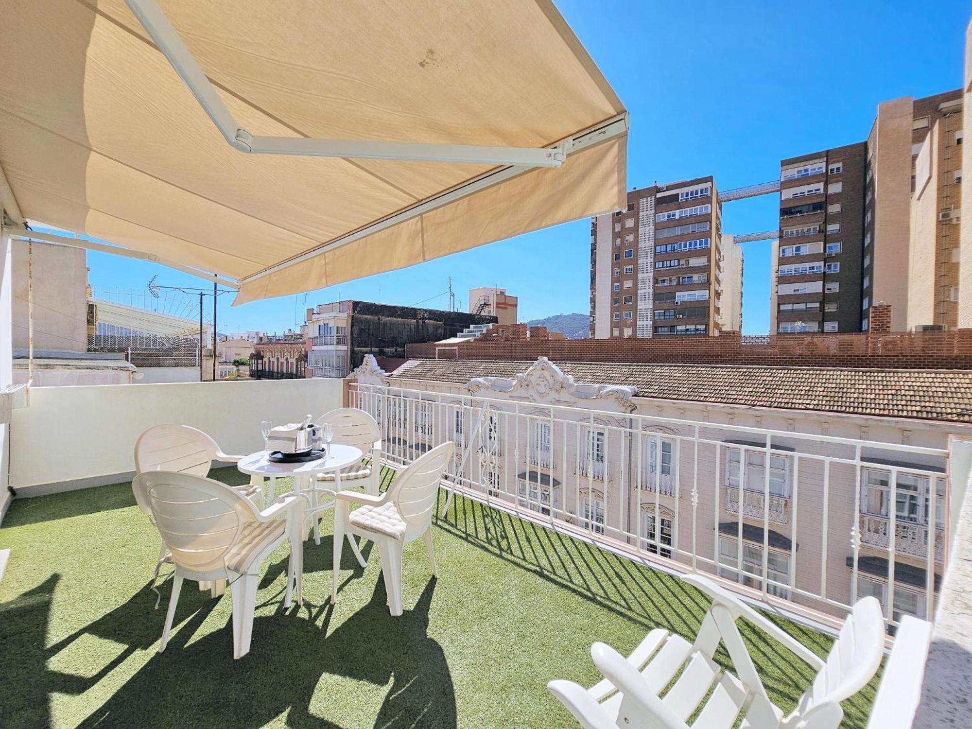 Atico A Cartagena Centro Historico Parking Apartment Bagian luar foto