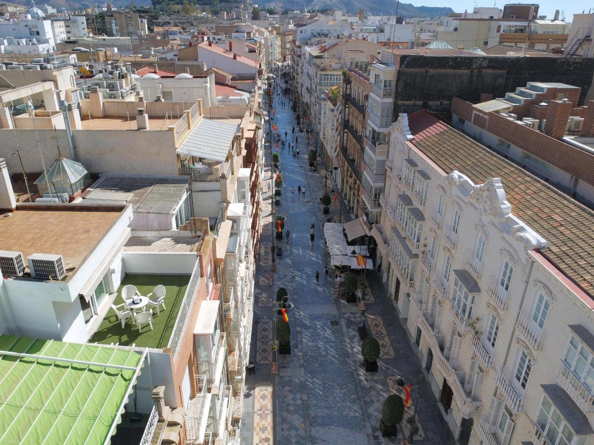 Atico A Cartagena Centro Historico Parking Apartment Bagian luar foto