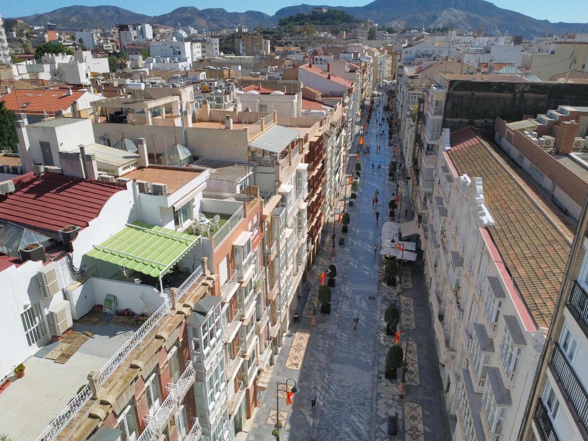 Atico A Cartagena Centro Historico Parking Apartment Bagian luar foto